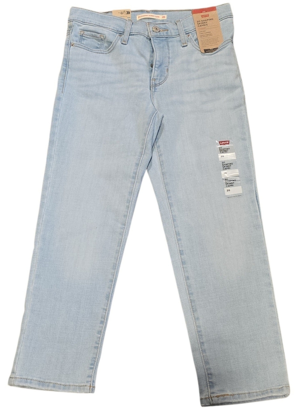 Levi's 311 Shaping Skinny Capri Women's Light Jeans Size 26 NWT